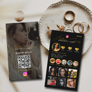 Influencer Photo Feed Grid Social Media Luxury Business Card