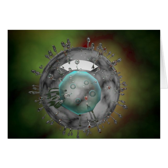 Influenza Virus, Glassy Look (Front Horizontal)