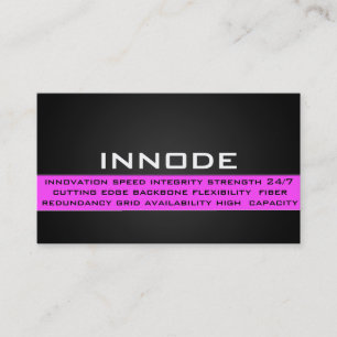 Info Box in Pink Business Card