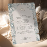 Info & Details Vintage Victorian Floral Wedding<br><div class="desc">Day-of-Stationery - Info and Details Card - Foil Vintage Victorian wedding in a floral, romantic, and whimsical design. Victorian flourishes complement classic Art Deco fonts. Please enter your custom information, and you're done. If you wish to change the design further, click the blue "Customise It" button. Thank you so much...</div>