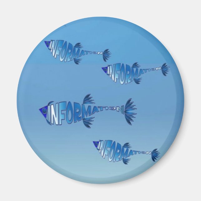 Info Fish Family Magnet (Front)