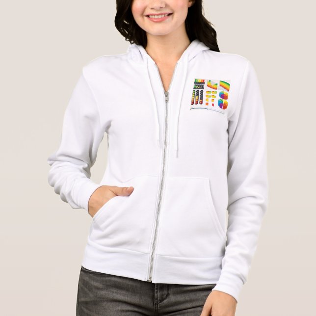 Infographic Elements and Data Visualisation Hoodie (Front)