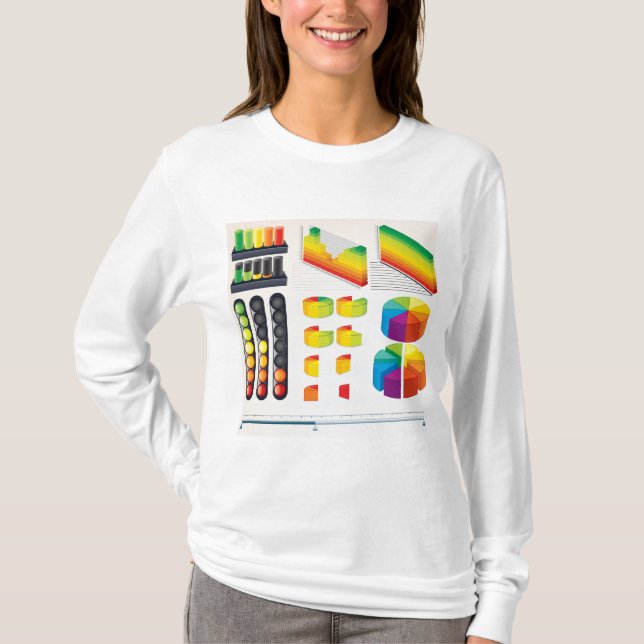 Infographic Elements and Data Visualisation T-Shirt (Front)