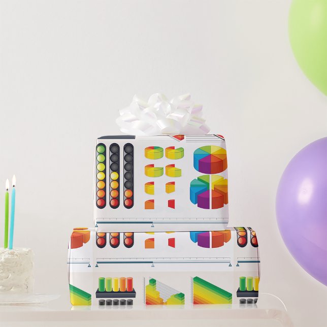 Infographic Elements and Data Visualisation Wrapping Paper (Creator Uploaded)