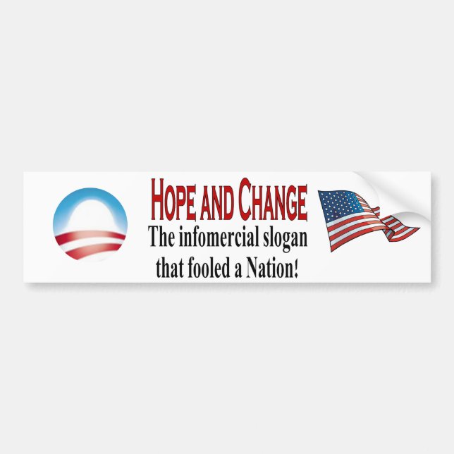 Infomercial slogan bumper sticker (Front)