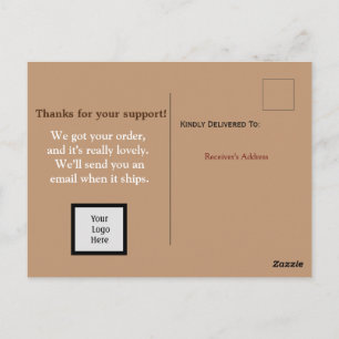 Inform about shipping Postcard