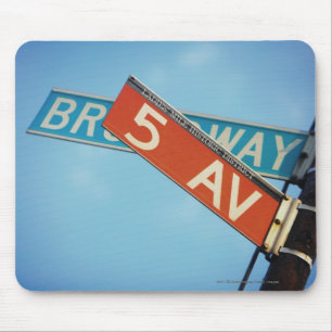 Information board in New York City Mouse Mat