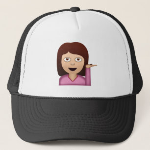 Information Desk Person Emoji Trucker Hat