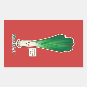 Information Leek Rectangular Sticker