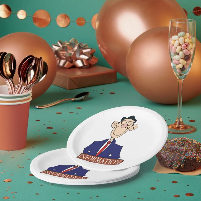 Information Officer Professional Clerk Paper Plate (Creator Uploaded)