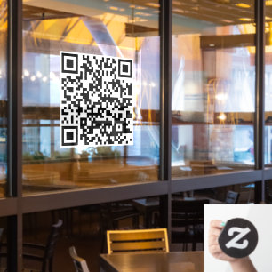 Information QR Code Window Cling