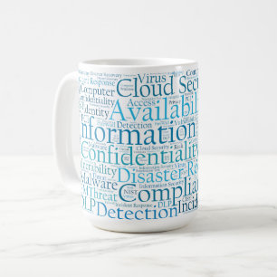 Information Security Word Cloud Mug