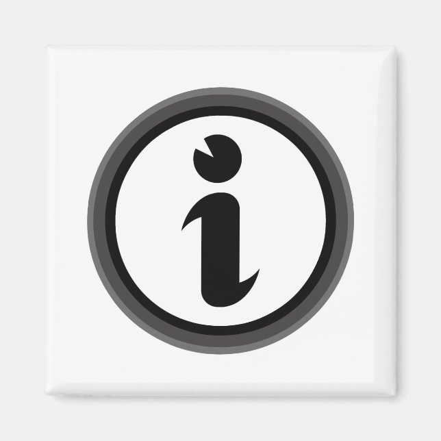 Information Symbol Magnet (Front)