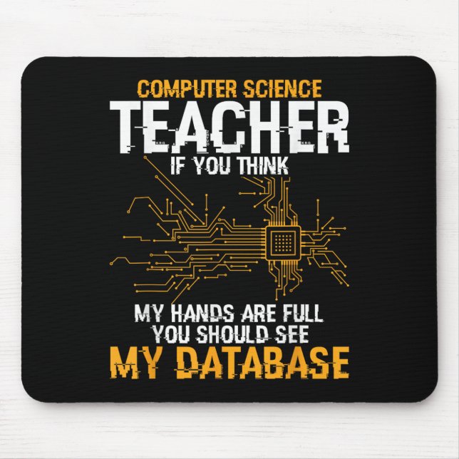 Information Technology Database Computer Science T Mouse Mat (Front)