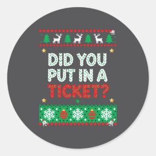 Information Technology Funny Christmas Computer Te Classic Round Sticker