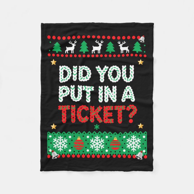 Information Technology Funny Christmas Computer Te Fleece Blanket (Front)
