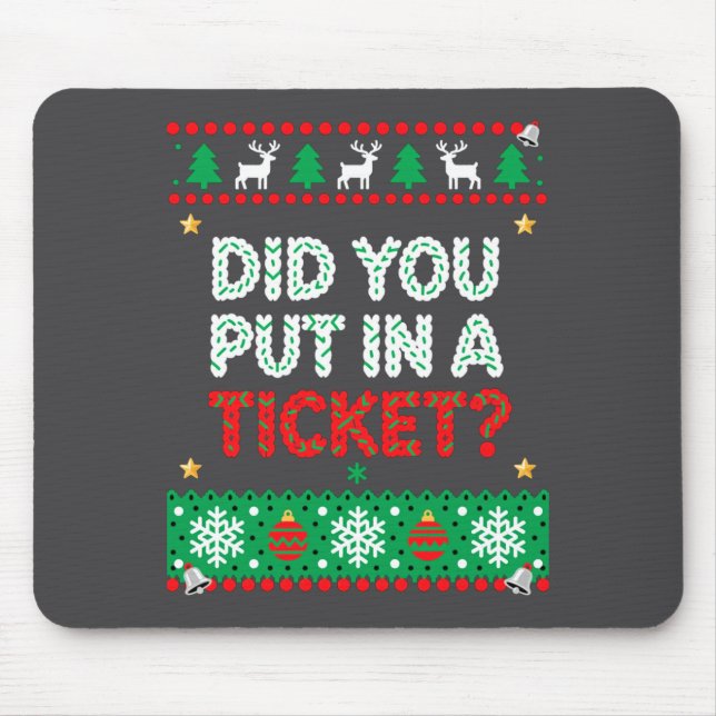 Information Technology Funny Christmas Computer Te Mouse Mat (Front)