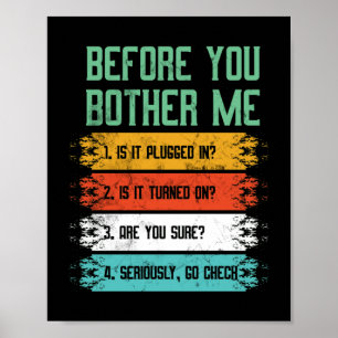 Information Technology Tech Technical Support Poster