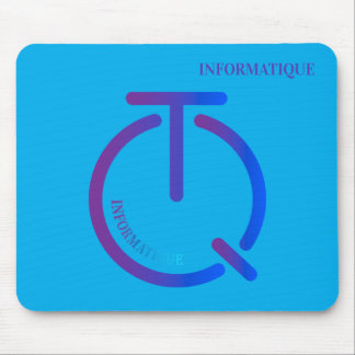 informatique tech logo mouse mat