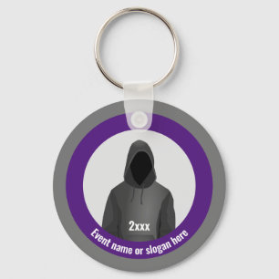Infosec and Cyber Crime Theme - Event or Slogan on Key Ring