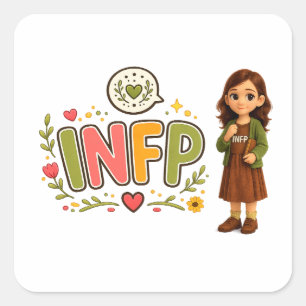 INFP — The Creative Dreamer Square Sticker