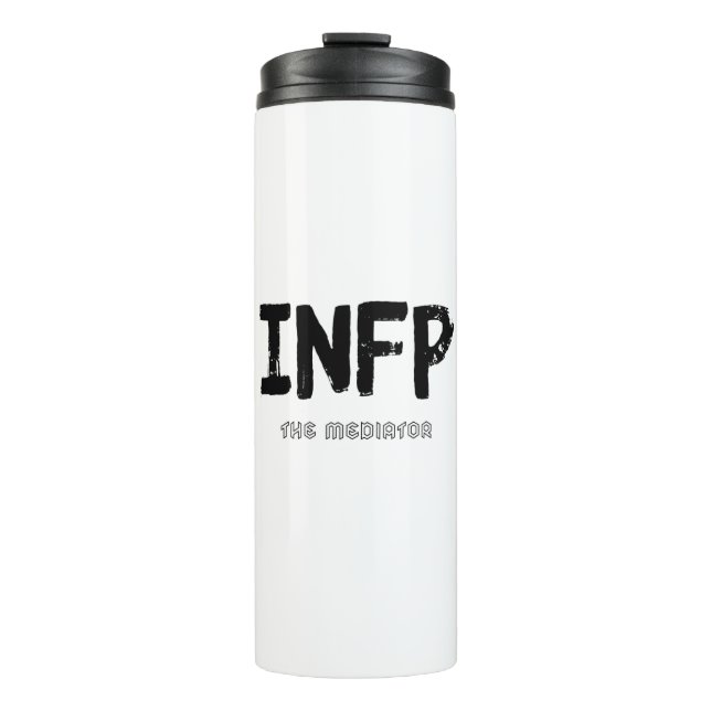 INFP - The Mediator (Black) Thermal Tumbler (Front)