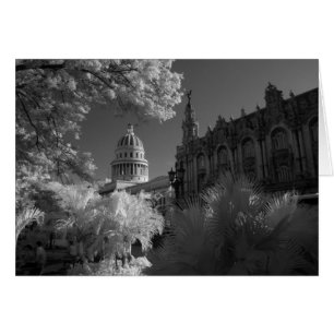 Infra red of Capitol building dome in Havana
