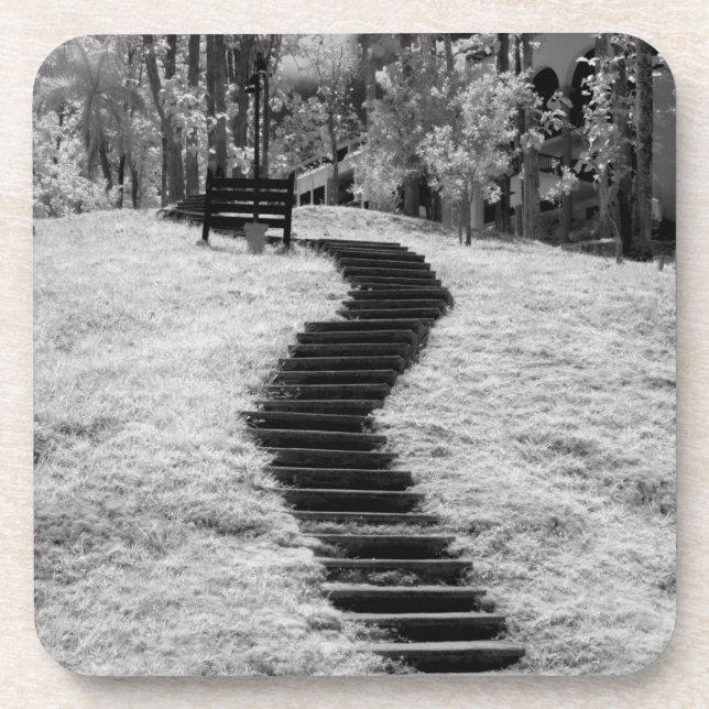 Infra red of trees buildings and trails in Las Coaster (Front)