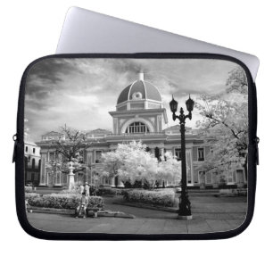 Infra Red ofParliament in Cienfuegos Cuba called Laptop Sleeve