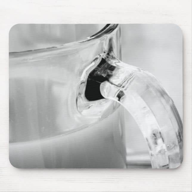 Infrared, Black & White,cup, glass, coffee, Mouse Mat (Front)