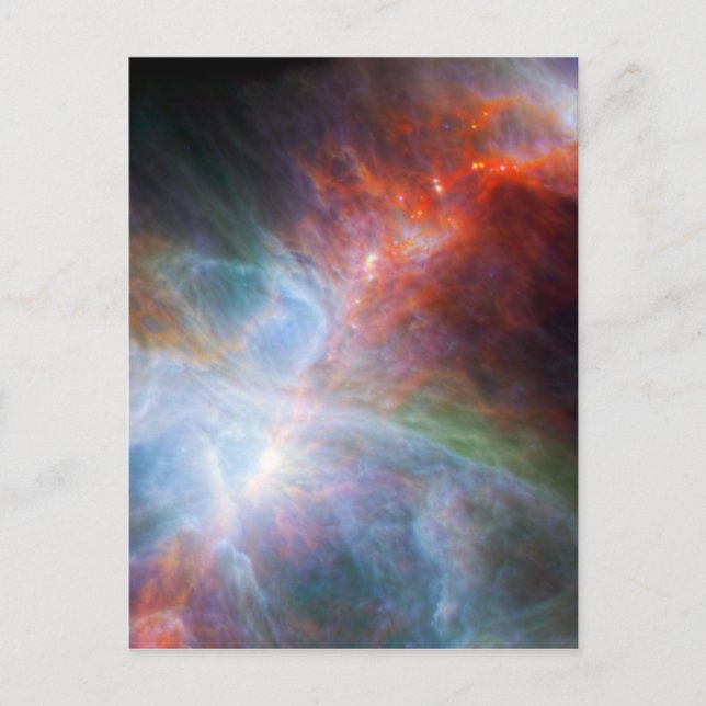 Infrared Light in the Orion Nebula Postcard (Front)