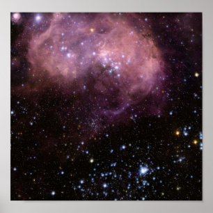 Infrared Magellanic Cloud Space Poster