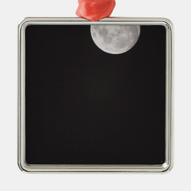 Infrared moon. metal tree decoration (Front)
