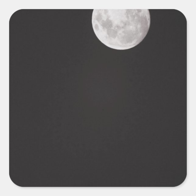Infrared moon. square sticker (Front)