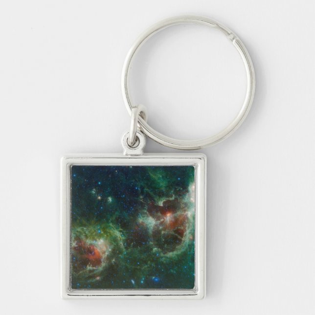 Infrared mosaic of the Heart and Soul nebulae Key Ring (Front)