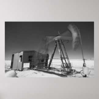 infrared oil well poster