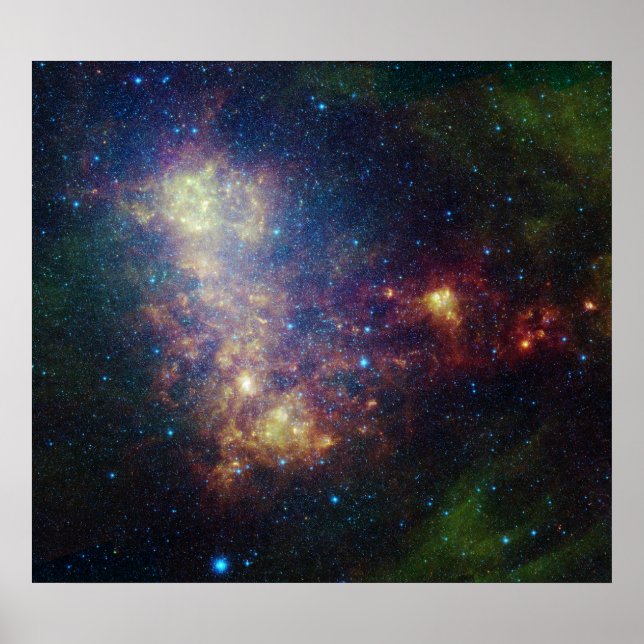 Infrared portrait revealing the stars and dust poster (Front)