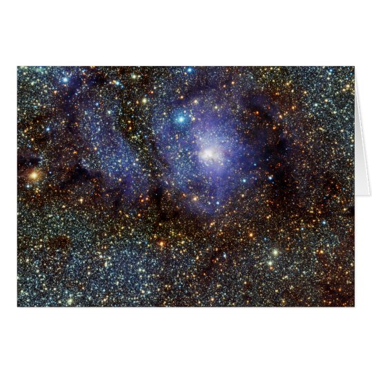 Infrared View Lagoon Nebula Messier 8 M8 NGC 6523 Card