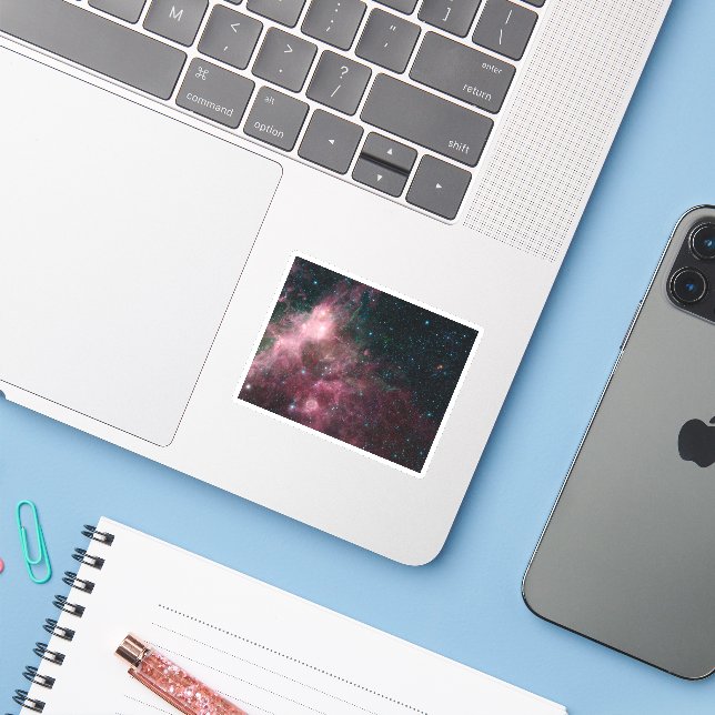 Infrared View Showing The Birth And Death Of Stars (Laptop w/ iPhone)