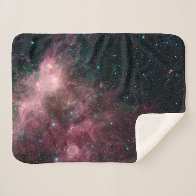 Infrared View Showing The Birth And Death Of Stars Sherpa Blanket (Front (Horizontal))