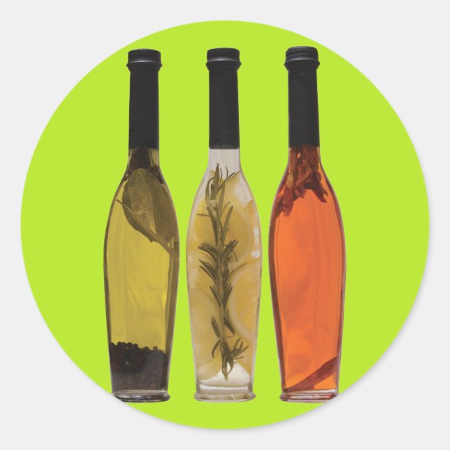 Infused Oils Classic Round Sticker (Front)