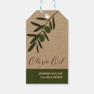 Infused Olive Oil Gift Tag, favour tag, Tags