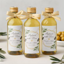 Infused with Love Olive Oil Wedding Favours Foliag