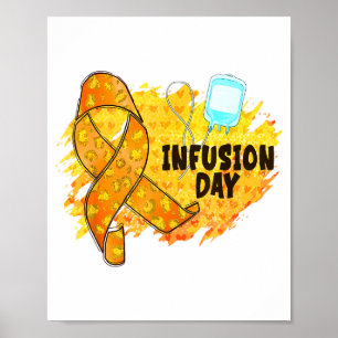 Infusion Day Multiple Sclerosis Awareness Orange R Poster