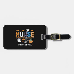 Infusion Nurse Nursing Stethoscope Halloween Essen Luggage Tag