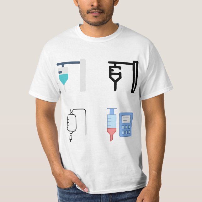 Infusion Therapy Nurse Sticker Pack - Infusion The T-Shirt (Front)