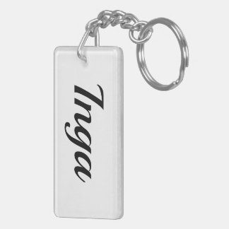 Inga black white key ring