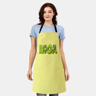 Inga Name Kiwi Design Kitchen apron