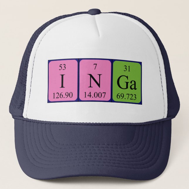 Inga periodic table name hat (Front)