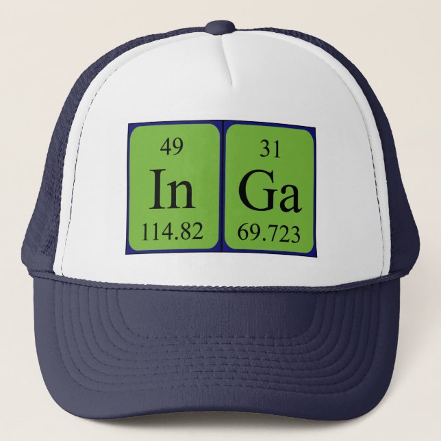 Inga periodic table name hat (Front)